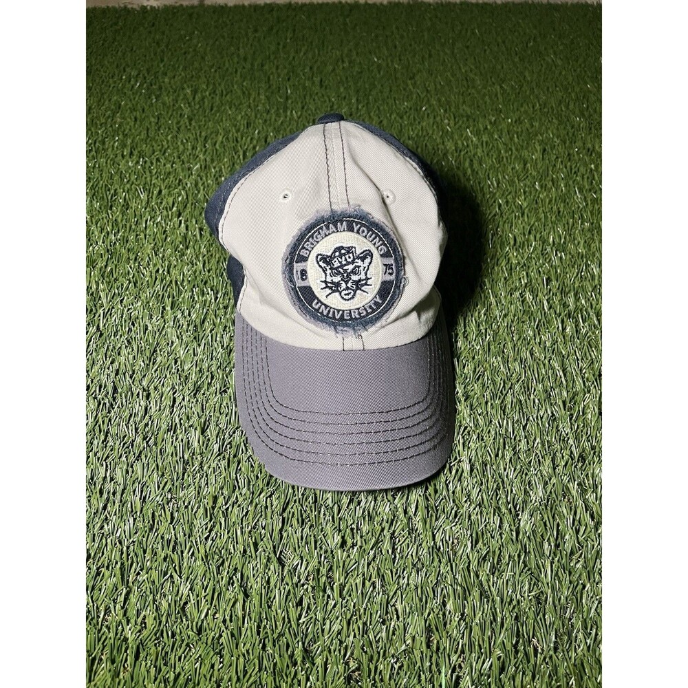 Russell BYU Cougars Hat One Size Blue Beige Gray College Fan Apparel